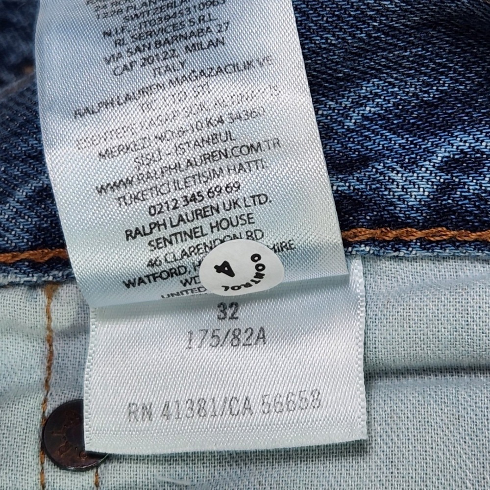 Polo Ralph Lauren Sullivan Slim Patchwork Men's Jeans 36x26 - Picture 12 of 16